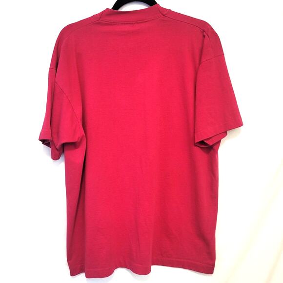 Vintage PE Physical Education Tee XL Pink Fruit of the Loom USA Sports Graphic - Picture 2 of 10